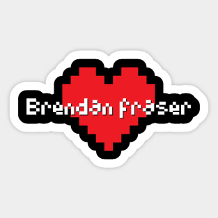 Brendan fraser -> Pixel art style Sticker